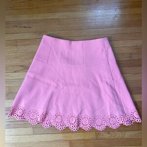 Ann Taylor Loft laser cut coral skirt